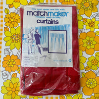 RETRO Matchmaker Curtain Ready to Hang UNUSED Vintage # 2