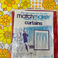 RETRO Matchmaker Curtain Ready to Hang UNUSED Vintage # 2