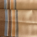 170cms Vintage Brown Cotton Fabric Stripes