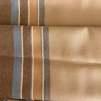 170cms Vintage Brown Cotton Fabric Stripes