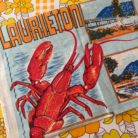 LAURIETON Vintage Lobster RETRO Tea Towel