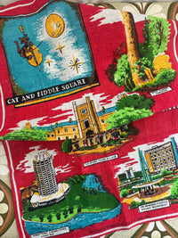 Pure Linen HOBART Tasmania Tea Towel UNUSED