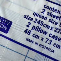 Venture Vintage Queen Sheet Set 100% Cotton