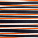 200cms Thick Orange & Blue Cotton Fabric