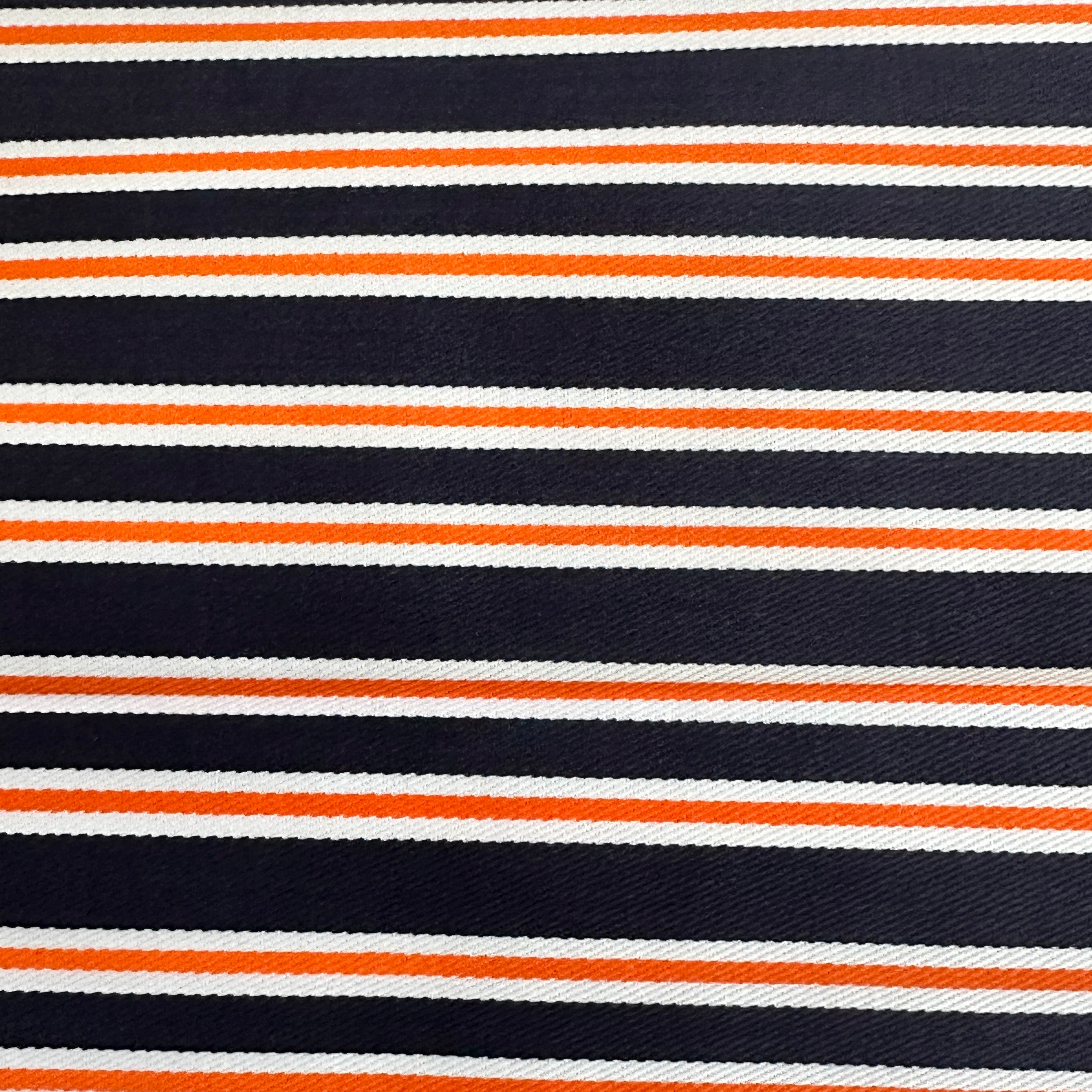 200cms Thick Orange & Blue Cotton Fabric