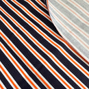 200cms Thick Orange & Blue Cotton Fabric