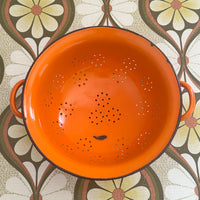 Vintage Cast Iron Colander Made in Poland