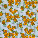100cms Beautiful Vintage Cotton Fabric YELLOW Floral