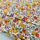250cms Modern Yellow Miniature Floral Cotton Fabric