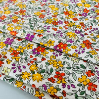 250cms Modern Yellow Miniature Floral Cotton Fabric
