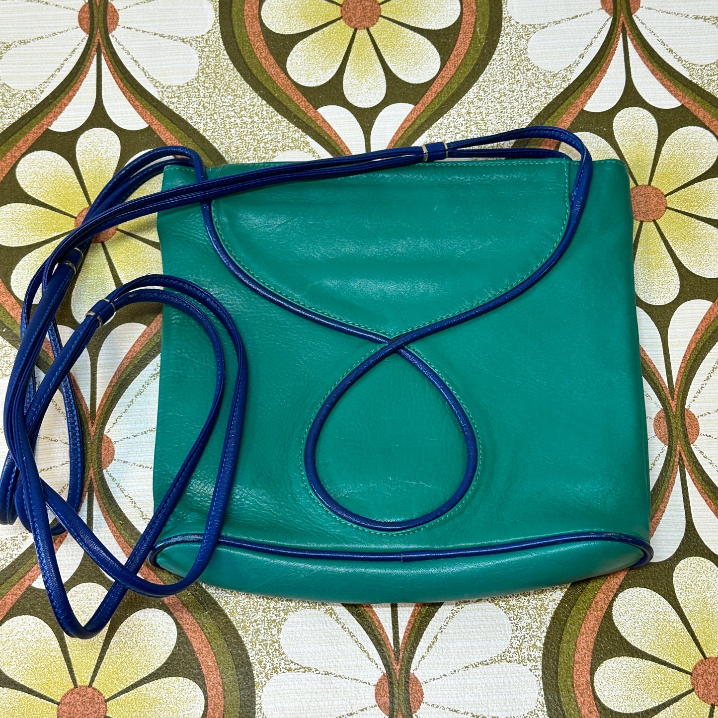 Green Vintage Leather Handbag