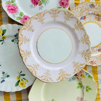 PRETTY in Pink Vintage Apricot Floral Plate