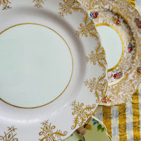 PRETTY in Pink Vintage Apricot Floral Plate