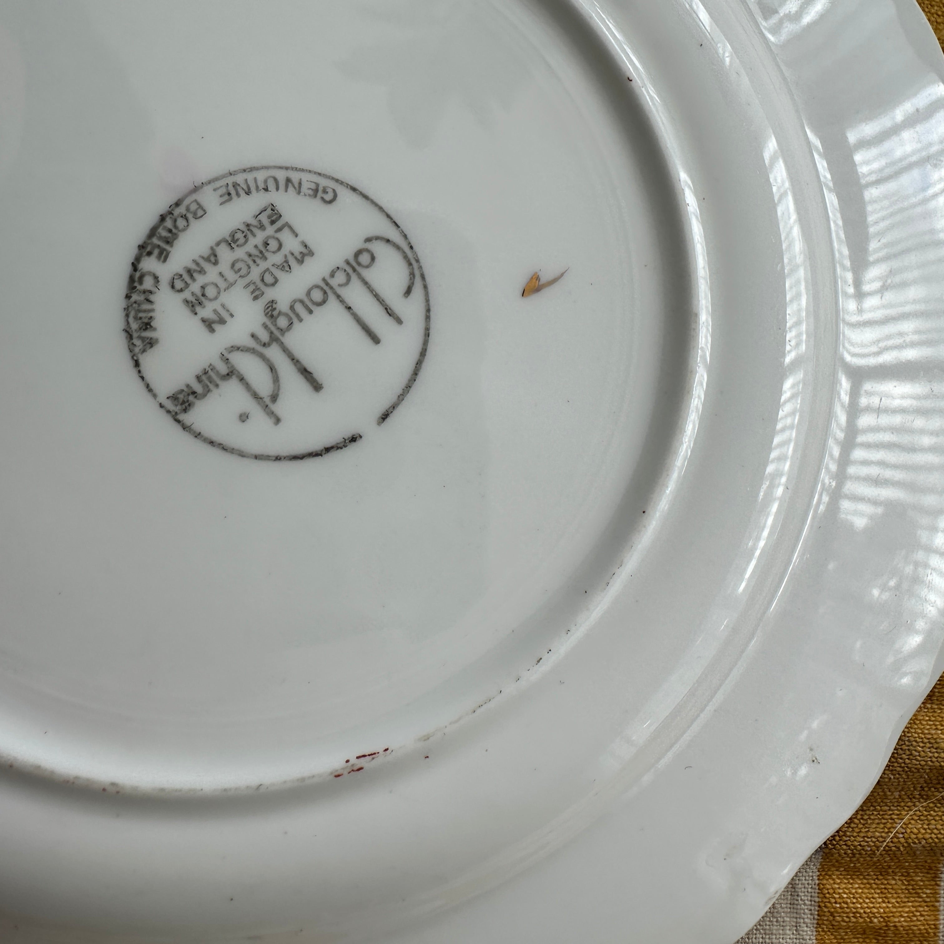 PRETTY in Pink Vintage Apricot Floral Plate