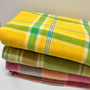 Beautiful Yellow WOOL Blanket Vintage