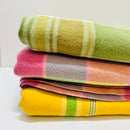 Beautiful Green WOOL Blanket Vintage