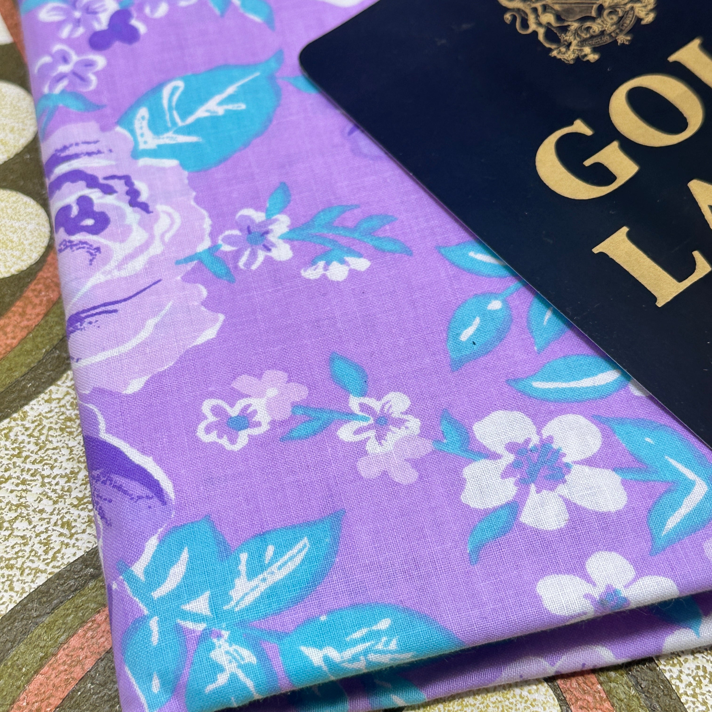 Brand New Vintage Cotton Gold Label Sheet FLAT