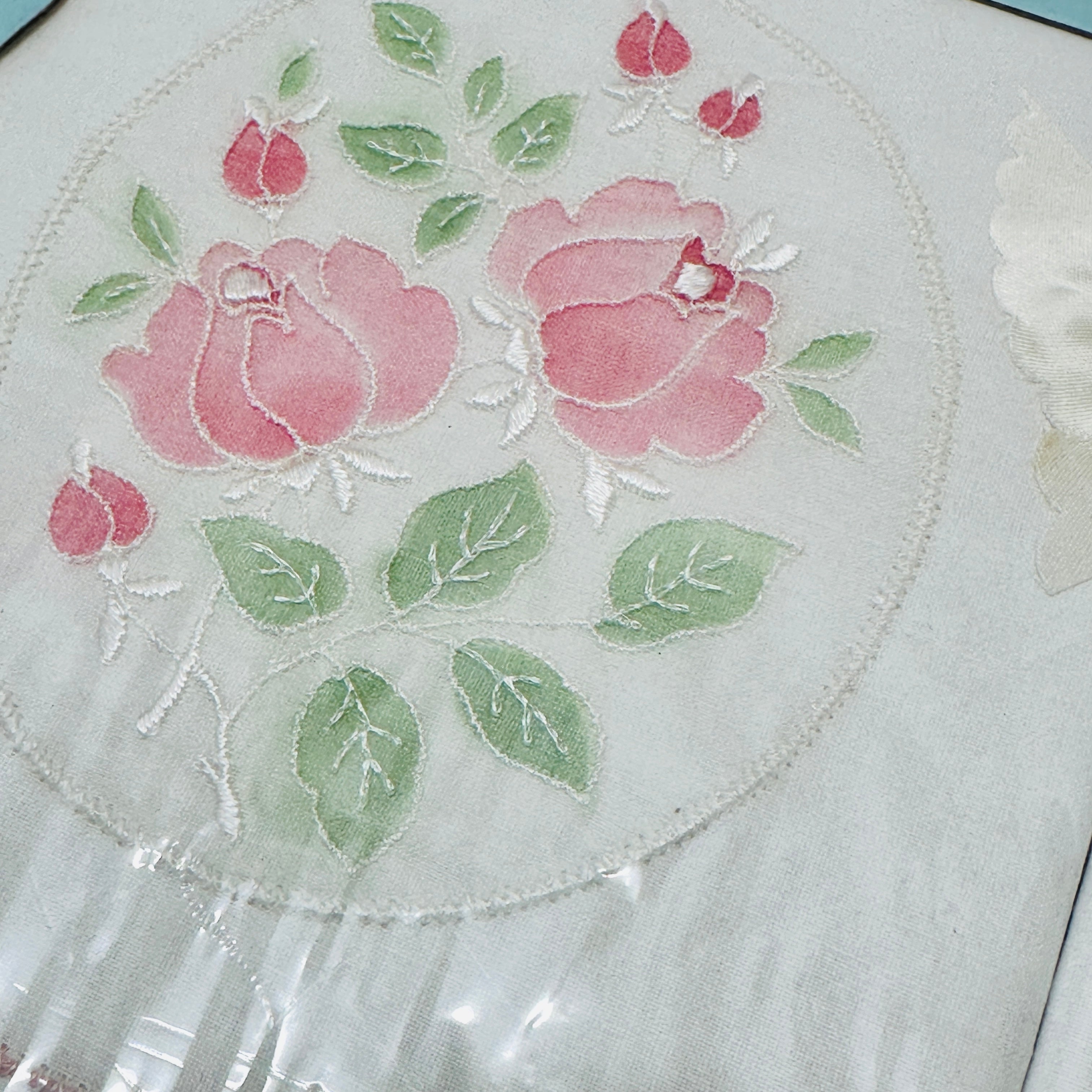 Vintage Boxed Pillow Case Pair Cotton