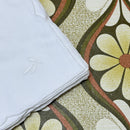 White Linen Napkin Set VINTAGE