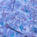 240cms Purple Nylon Floral Fabric