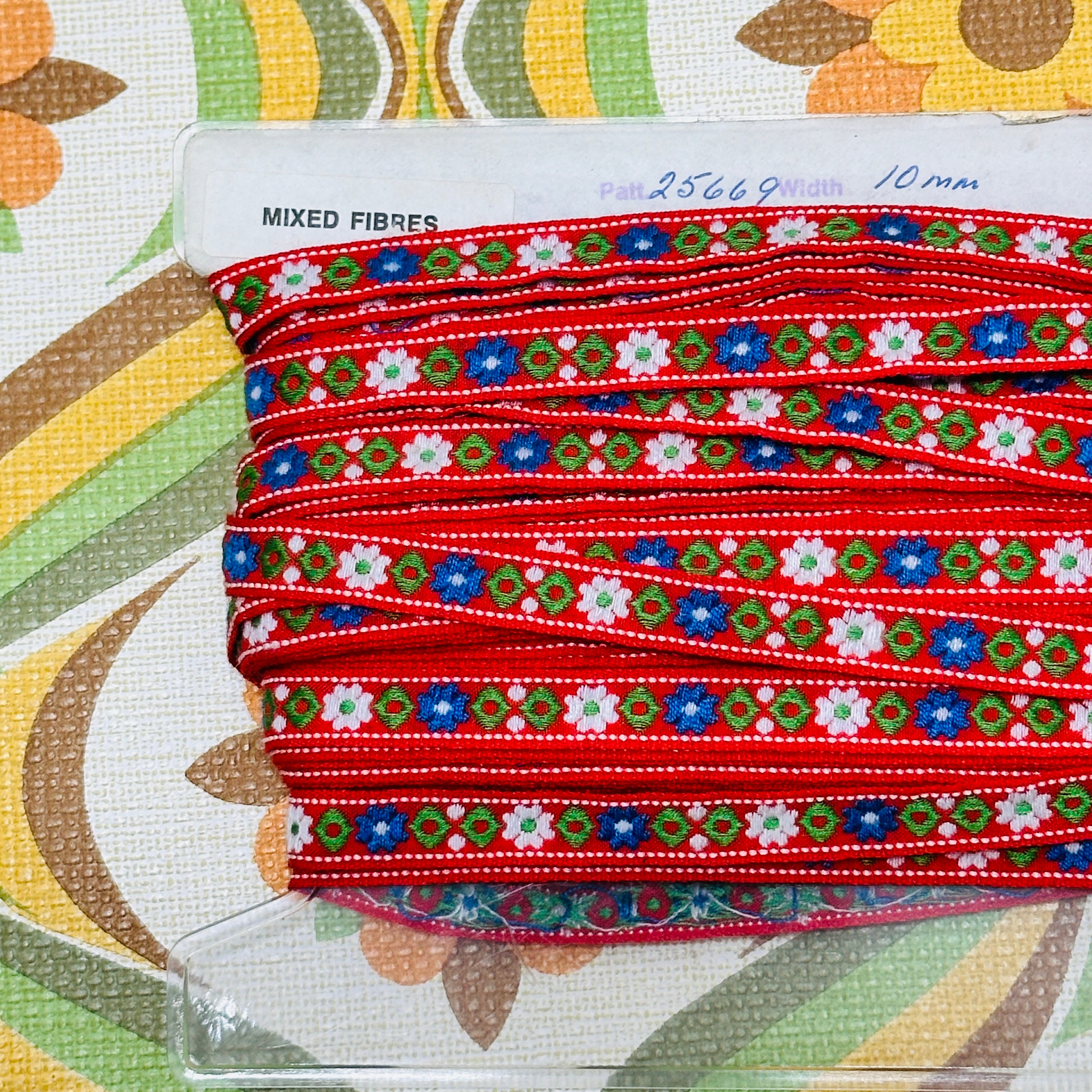 Large Roll of Embroidered Trim Vintage