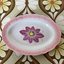 Hand Painted JAPAN Ironstone PLATE Pink