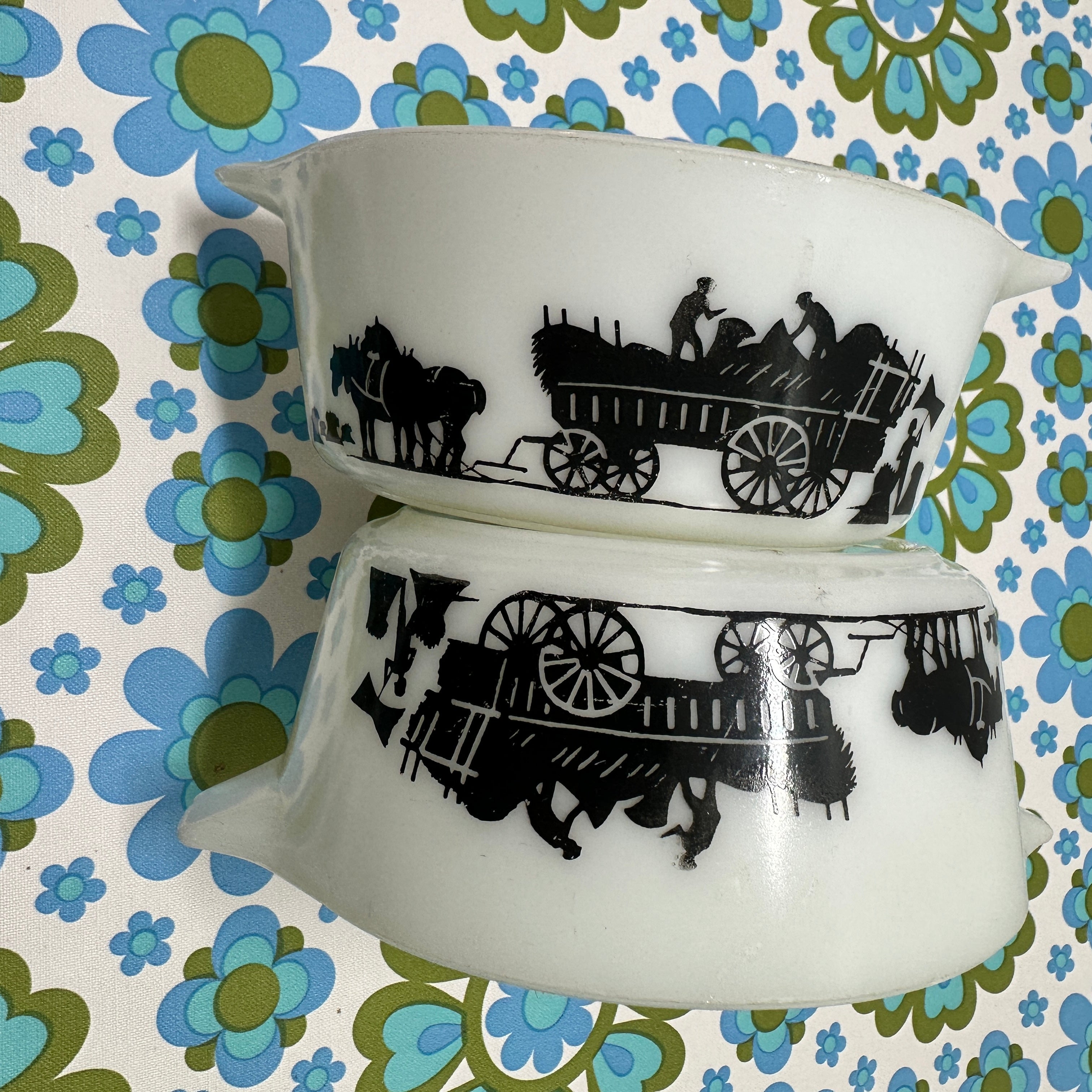 RETRO JAJ England Harvest Silhouette Pyrex