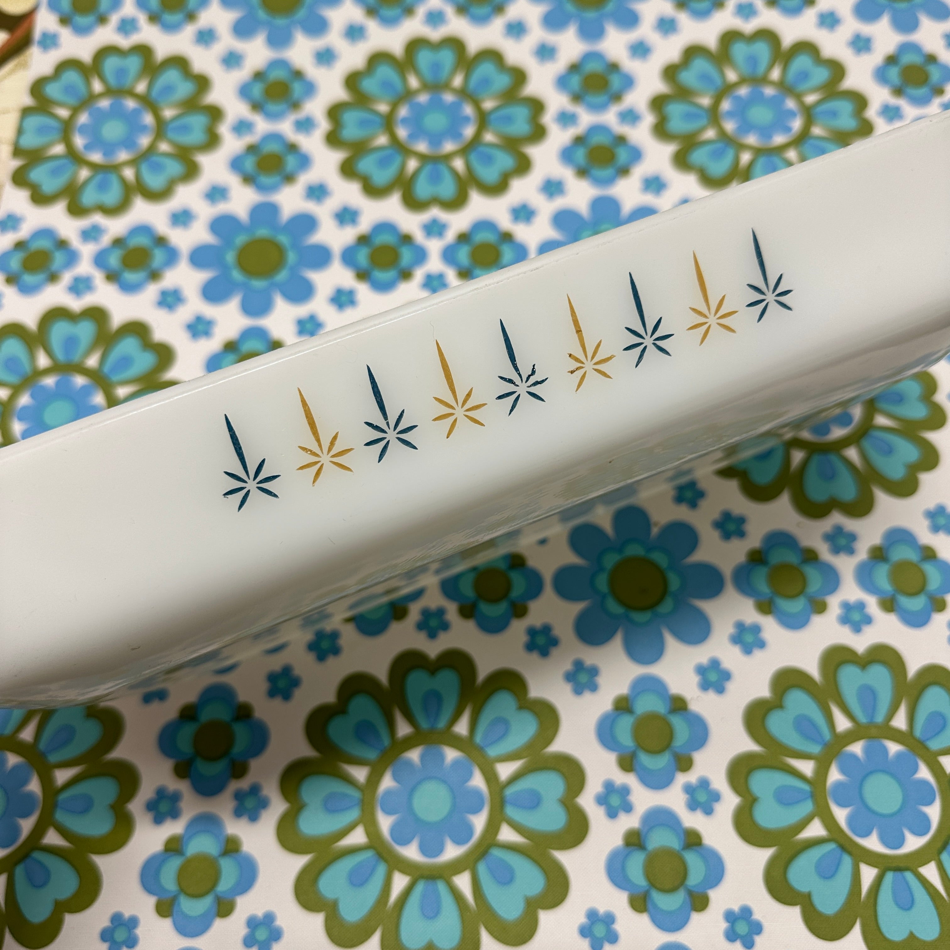 Vintage Anchor Hocking Casserole Dish USA Candle Glow