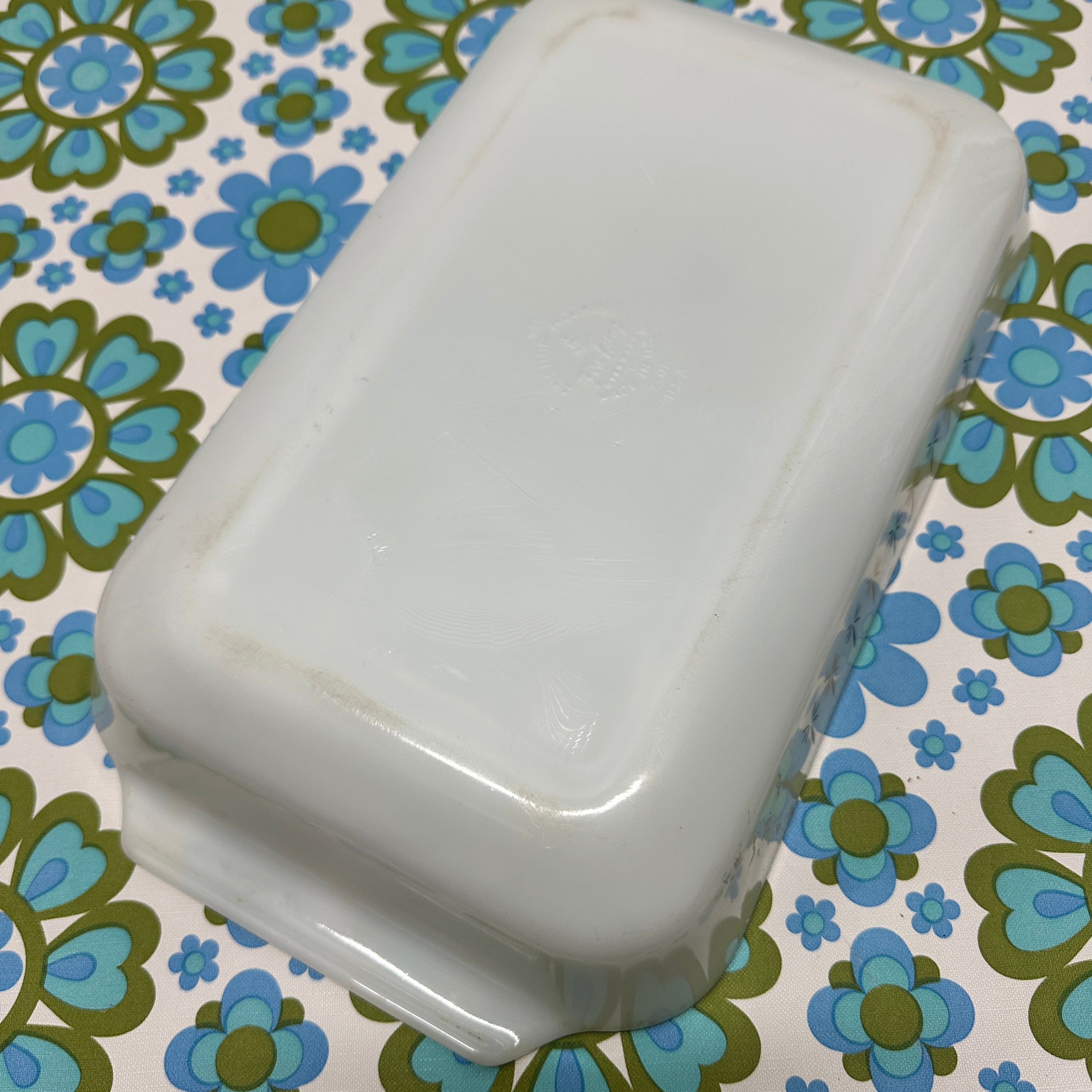 Vintage Anchor Hocking Casserole Dish USA Candle Glow