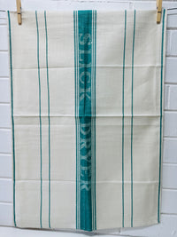 Unused Vintage Tea Towel Linen Cotton Mix