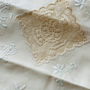 STUNNING Linen Embroidered Vintage Pillow Cases PAIR
