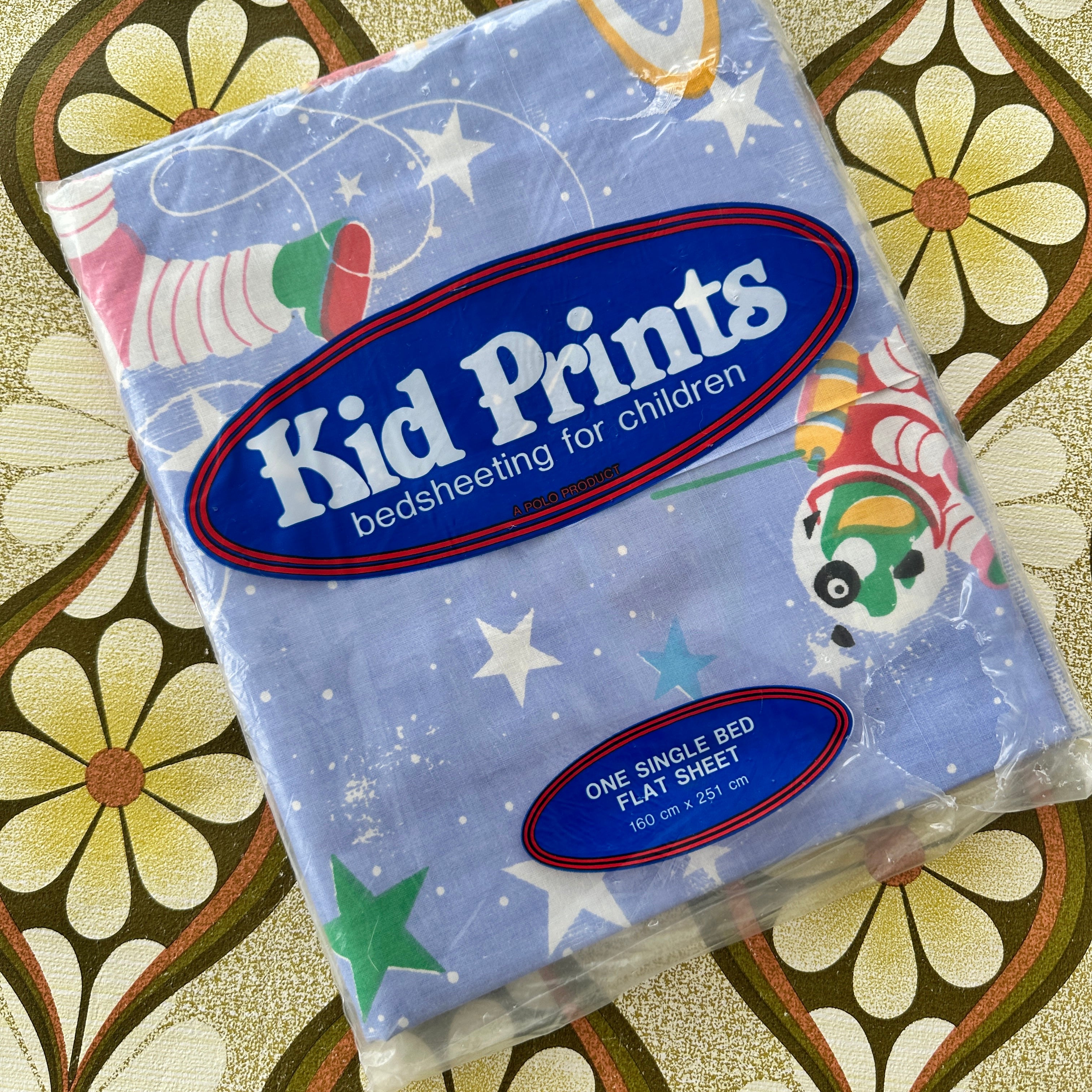 RETRO All Cotton Flat Sheet Space