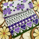 Pair Cotton Pillow Cases UNUSED Purple Floral