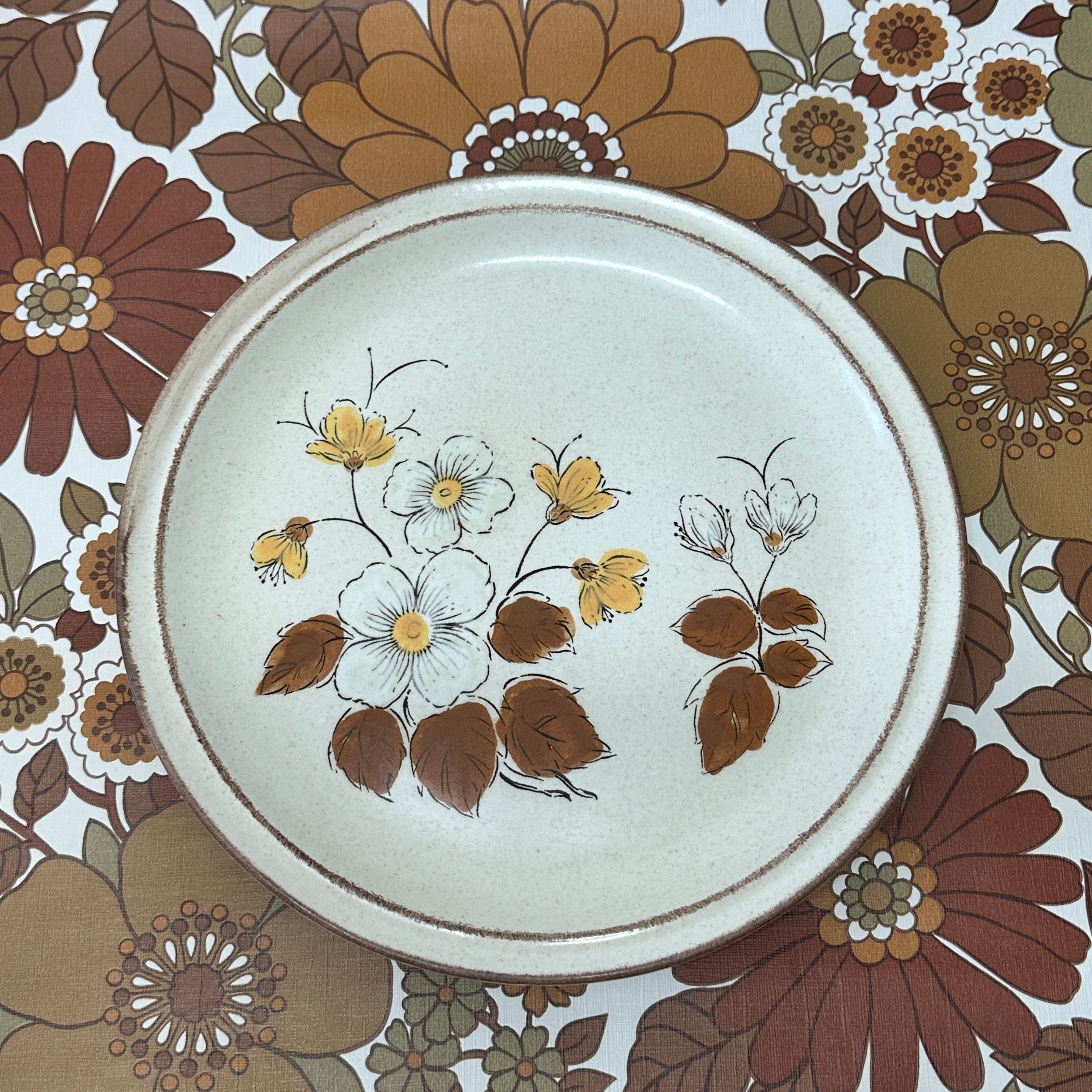 Sweet Floral Vintage Plate