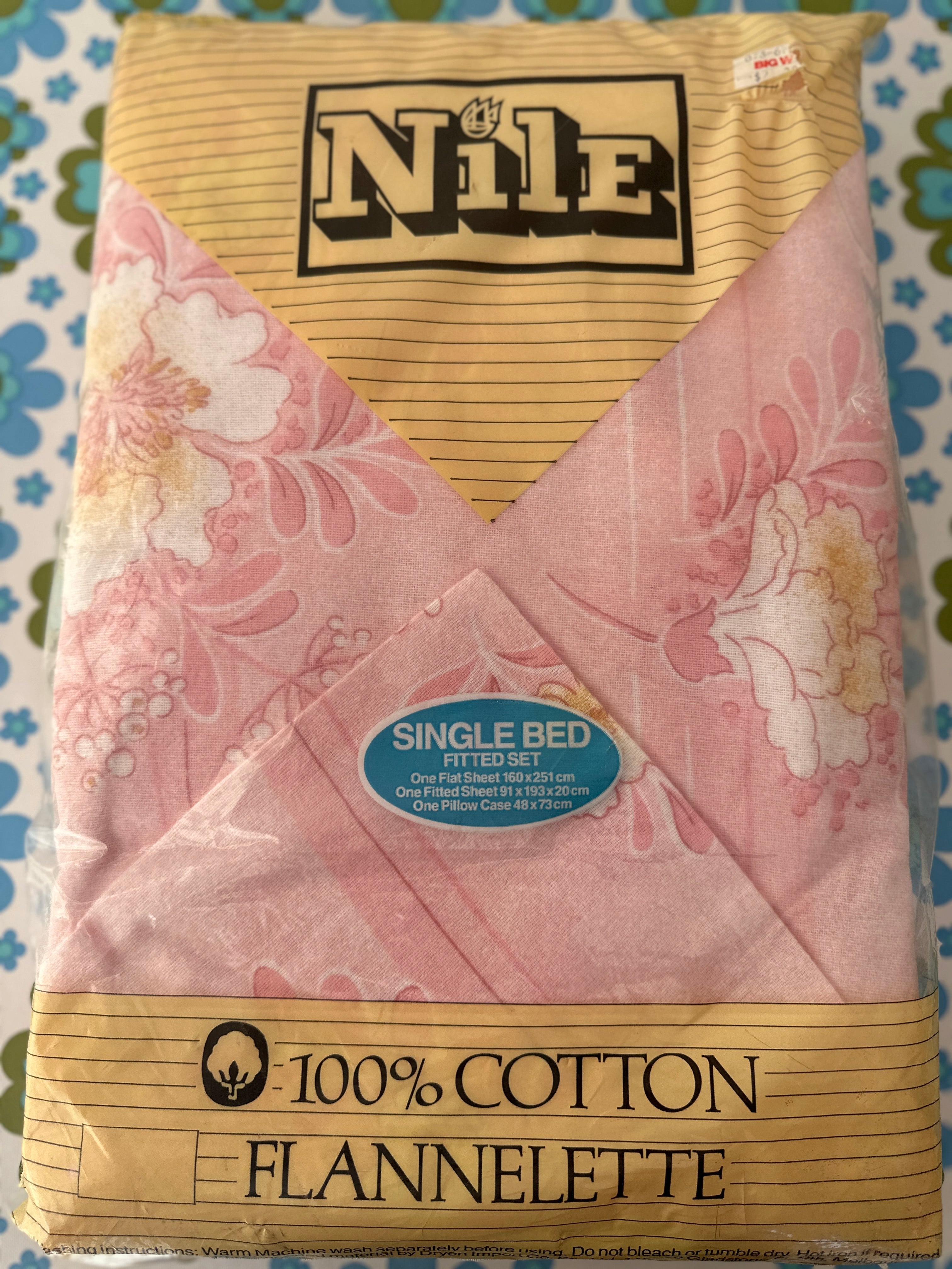 NILE 100% Cotton Sheet SET Retro