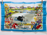 New RETRO Swan WA Tea Towel