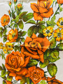 New RETRO FLORAL Tea Towel