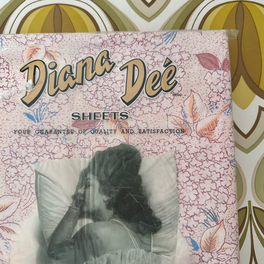 VINTAGE Diana Dee QUEEN Bed Sheet SET