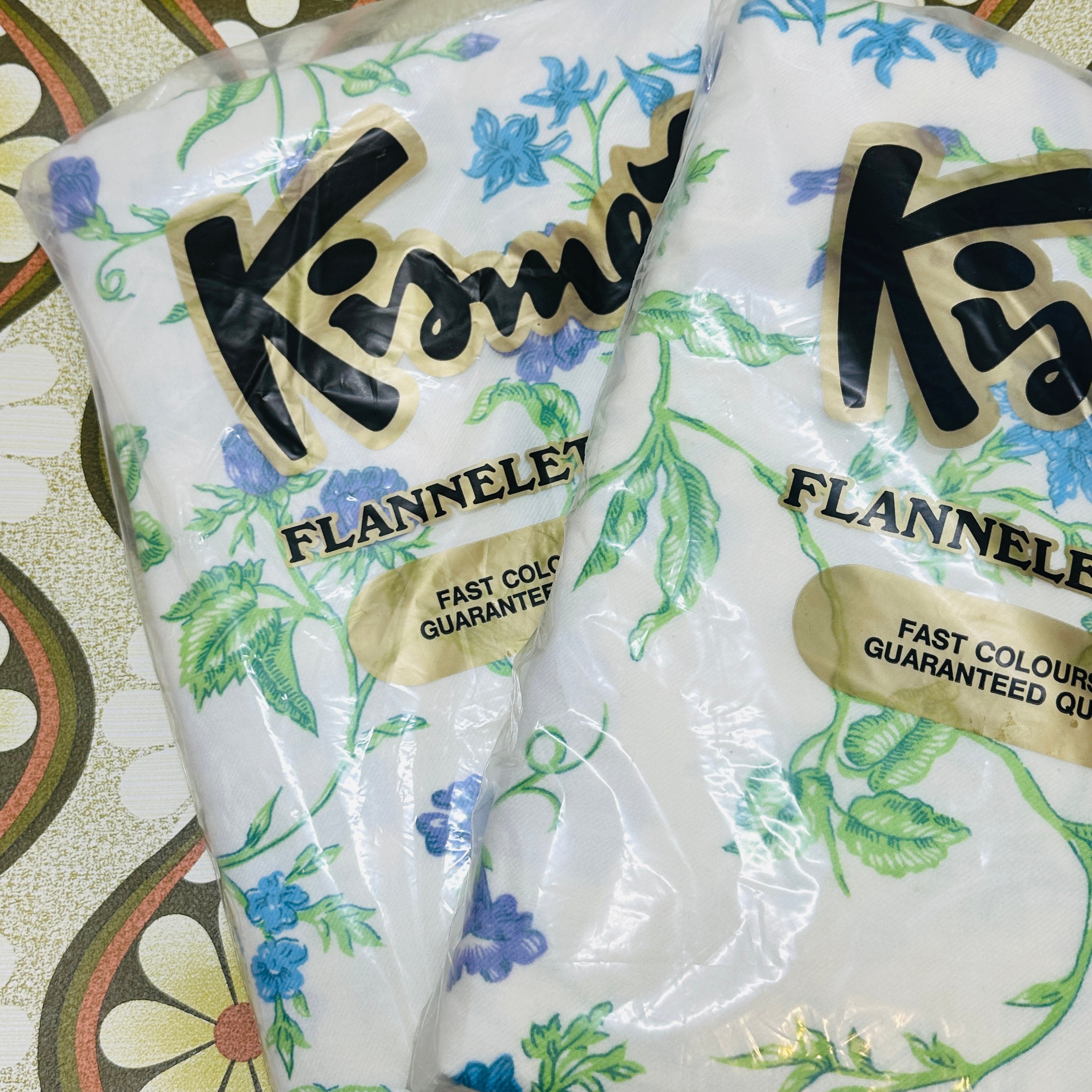 RETRO Cotton Vintage Sheets PAIR # 2