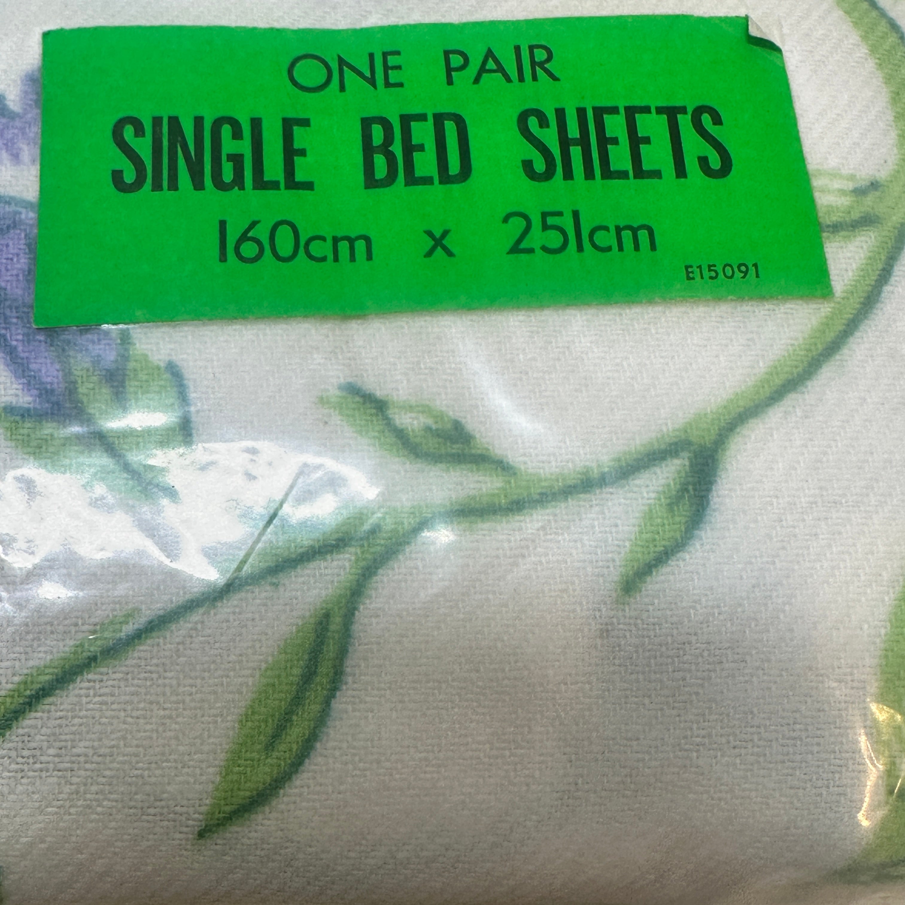RETRO Cotton Vintage Sheets PAIR # 2