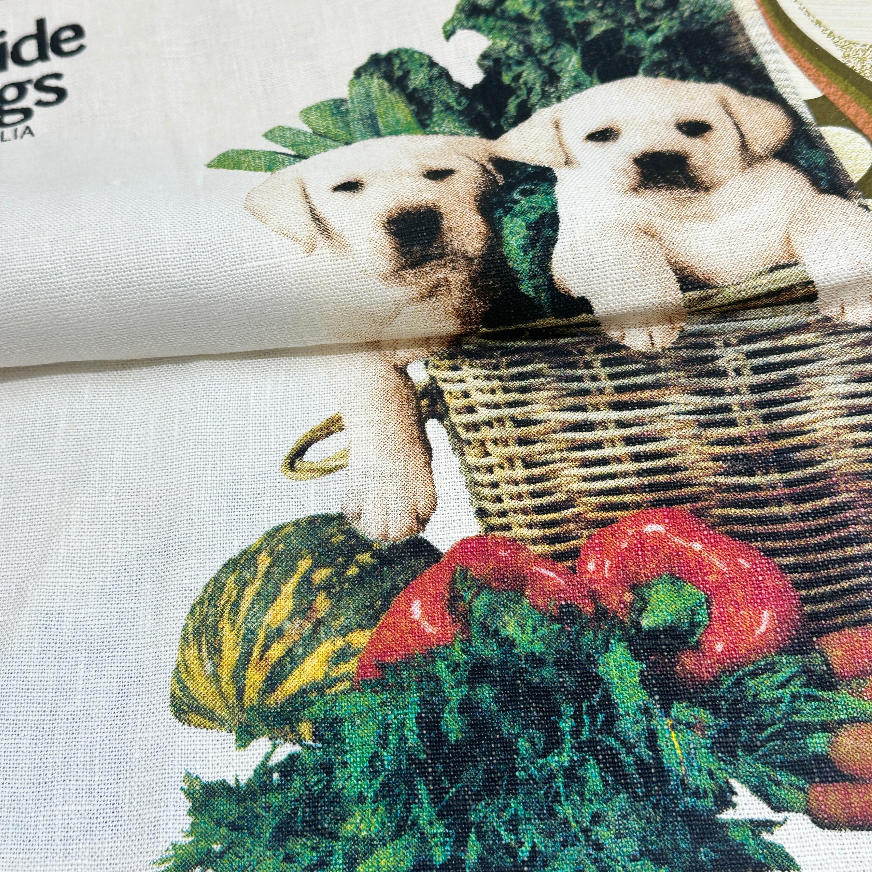 UNUSED Guide Dogs Tea Towel Rodriquez Linen