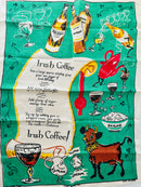 IRISH Vintage Coffee Tea Towel ADORABLE