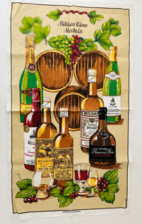 MILDARA Wines Vintage Tea Towel