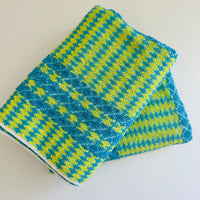 Pair of Vintage Diamond TARA Cotton Bath Towels