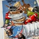 Linen Cotton Vintage Unused Tea Towel Kerang District Hospital