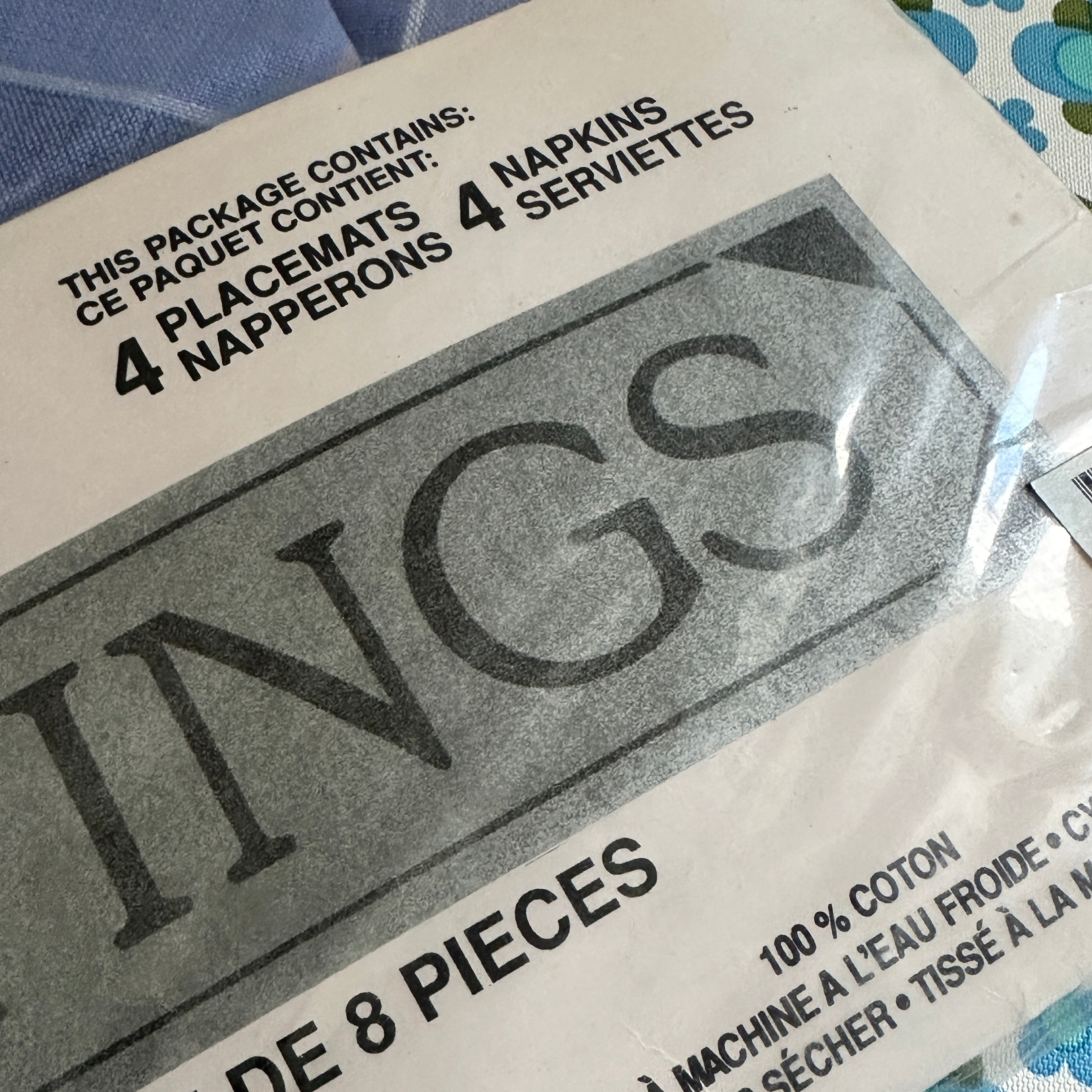 RETRO Napkin Placemat Set