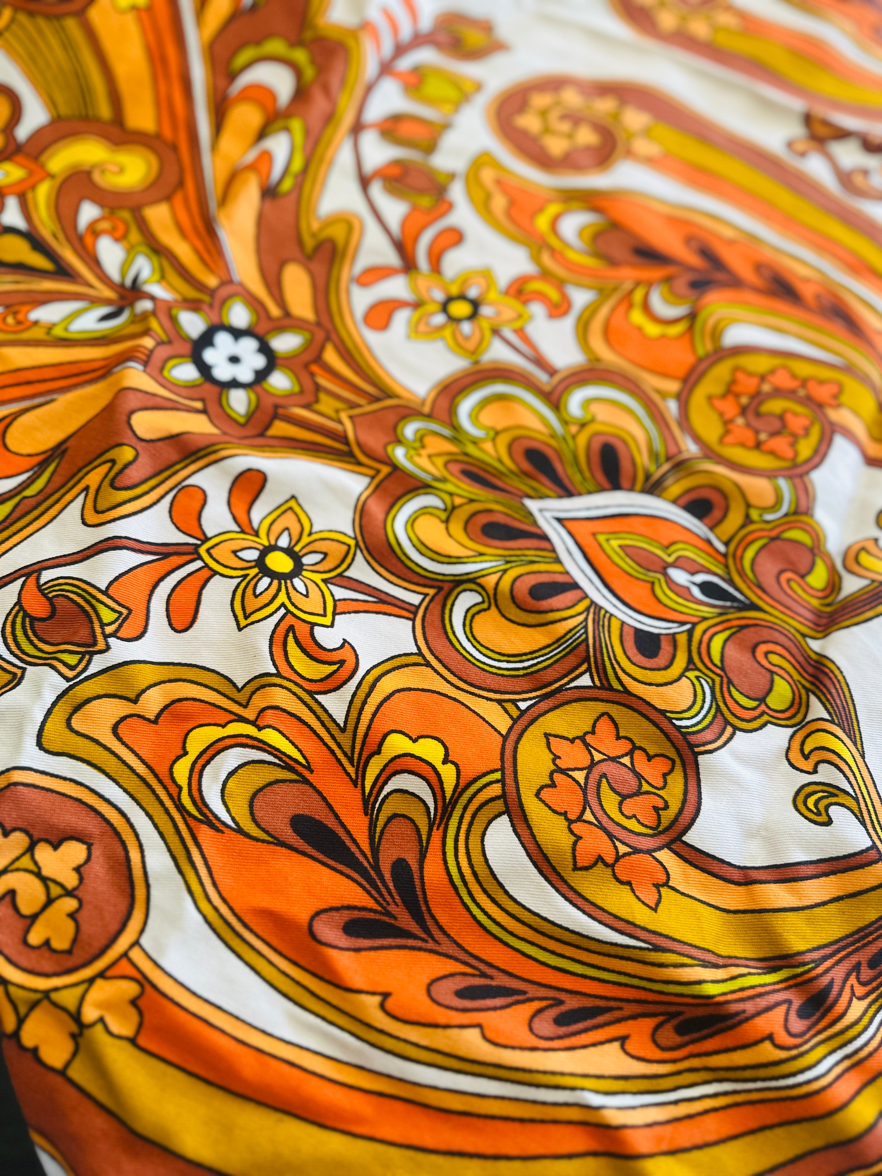 110cms Mid Century Curtain Remnant Cotton SONATA