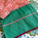 Unused Vintage Pink & Green Apron