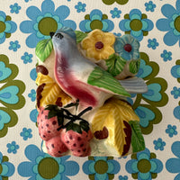 Vintage Wall Bird VASE Beautiful Kitsch