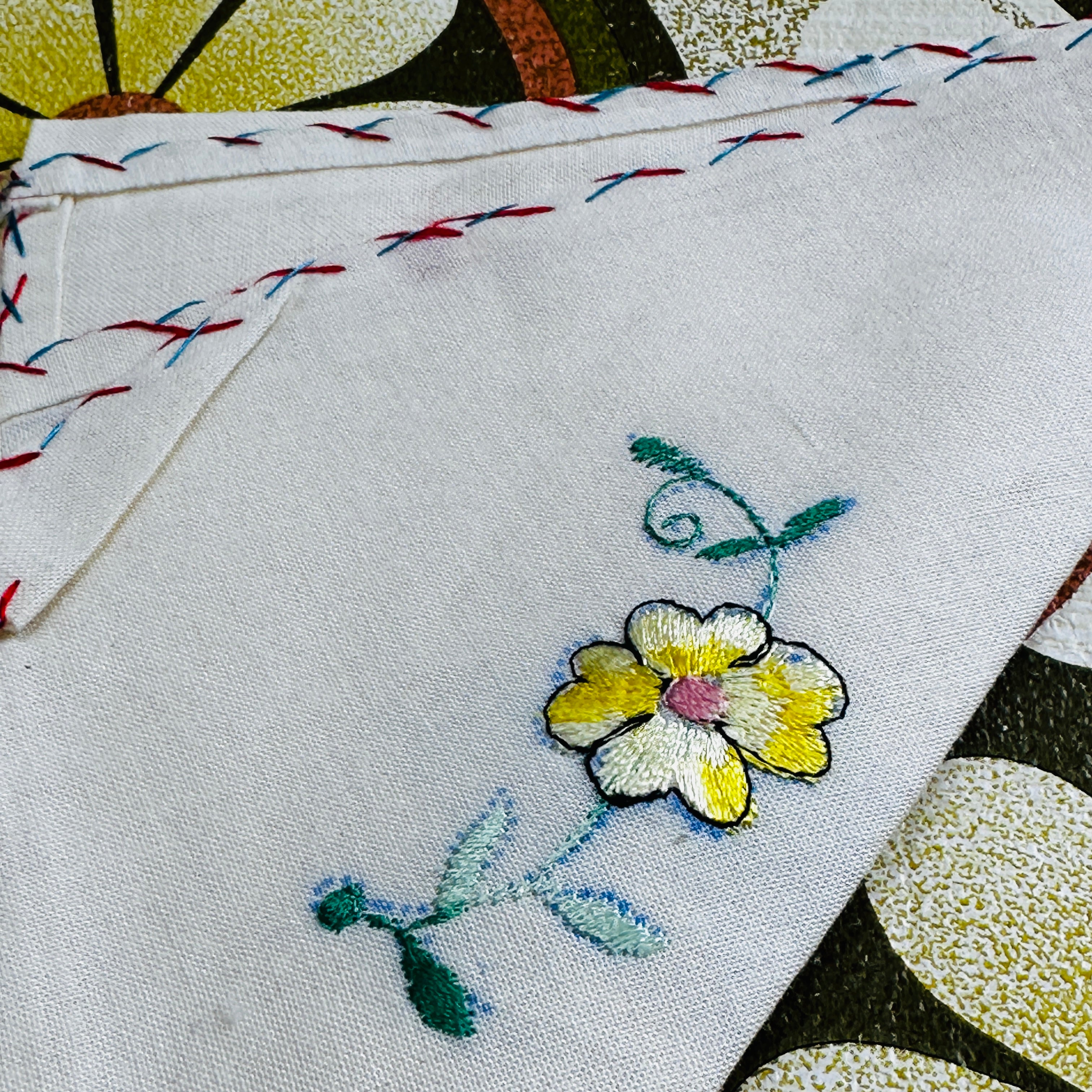 Cute Vintage Embroidered Napkin